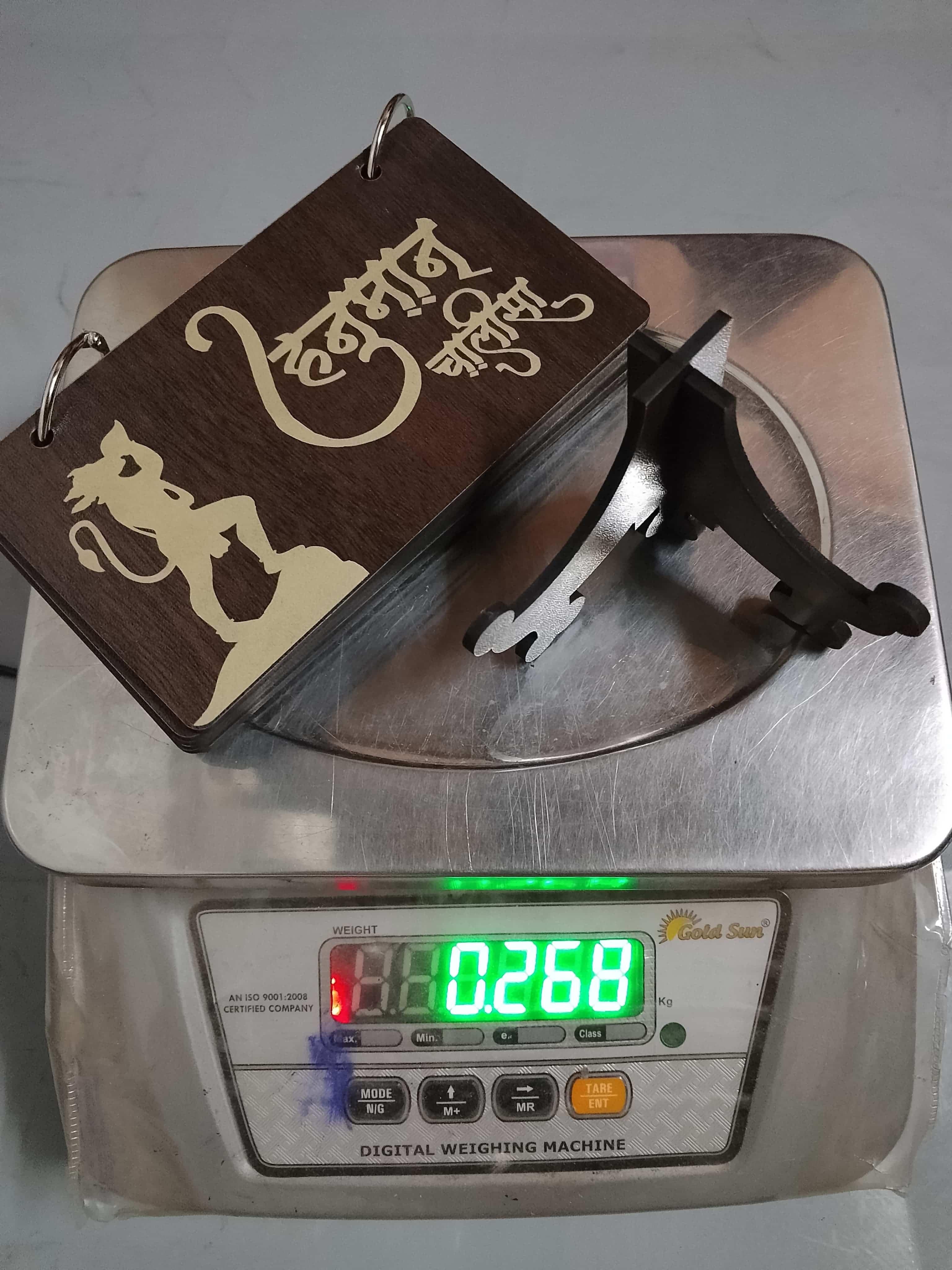 Woodan Hanuman Chalisa Decor with Stand