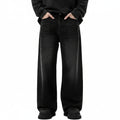 Men's Black Wide Leg Baggy Denim Jeans